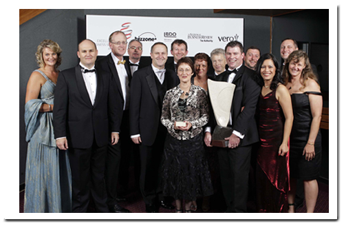 Group photo at Vero Excellence in Business Support Awards event